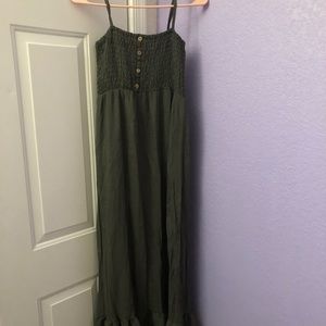 AUW Green long maxi dress